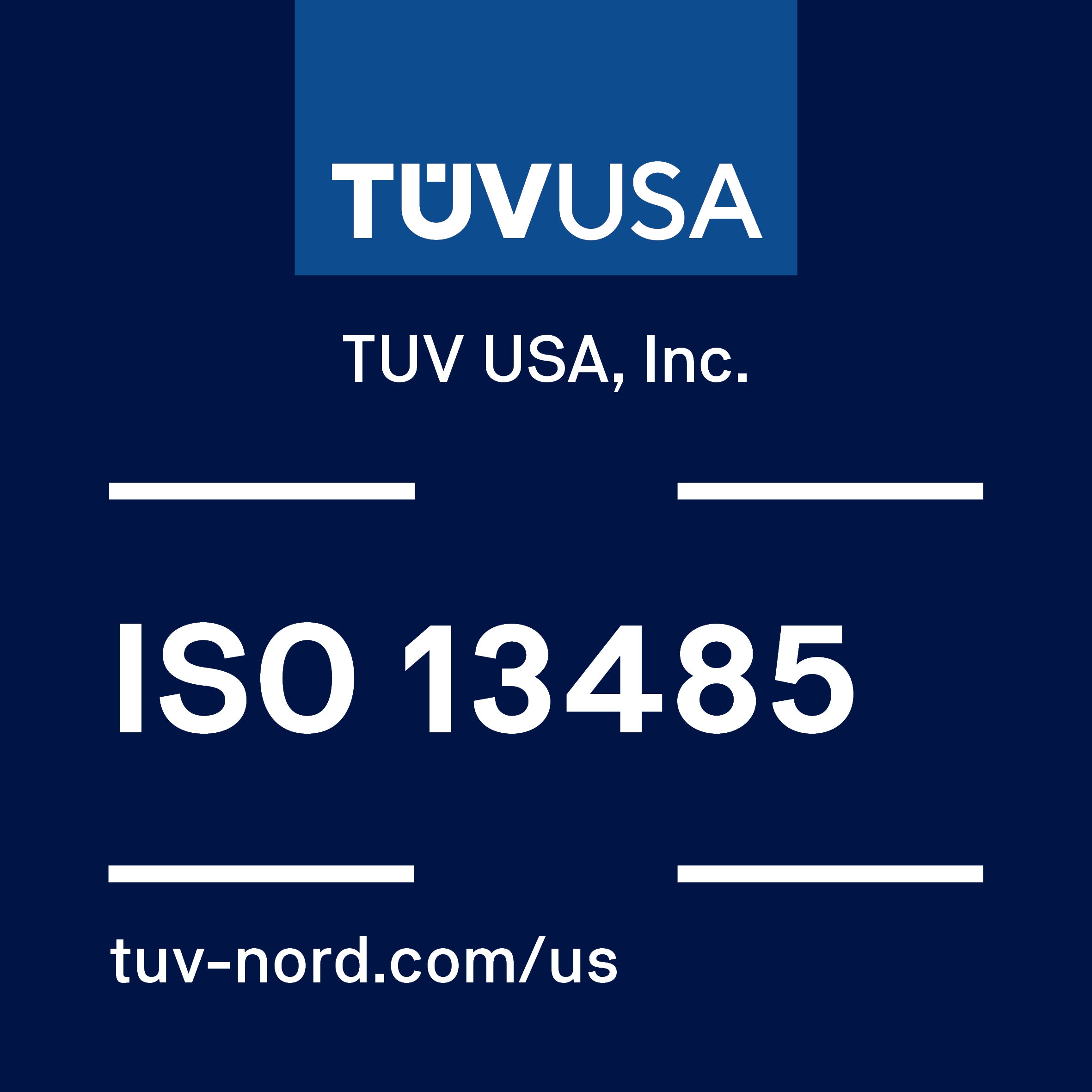 TUV USA ISO 13485 conformity mark